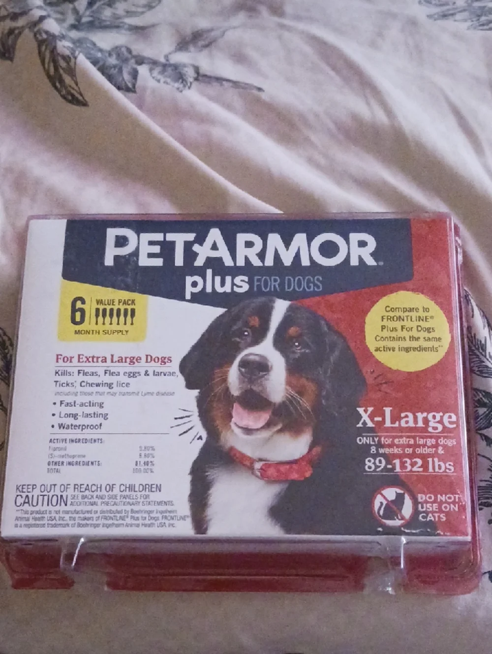 Plus Flea & Tick Treatment for Dogs - Red (X-Large) 6 Month Supply